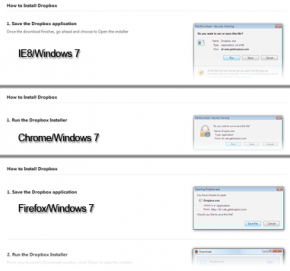 Dropbox download page